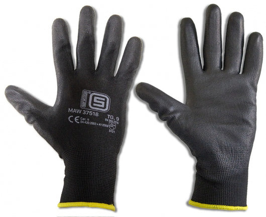 GUANTI POLIURETANO NERO MAW 37518 - SARATOGA - TAGLIA 10