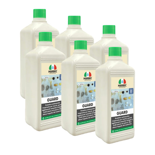 Protettivo per marmi, graniti, graniglie lucide GUARD   1LTx6Pz