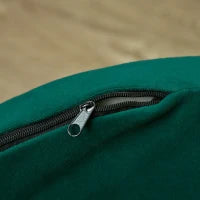 Divano per Cani Imbottito con Schienale e Cuscino Rimovibile, Cuccia per Gatto da Interno, 65x64x37 cm, Verde