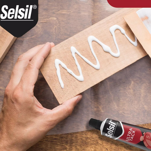 Adesivo siliconico verniciabile ultra tack bianco alta resistenza 60 ml selsil