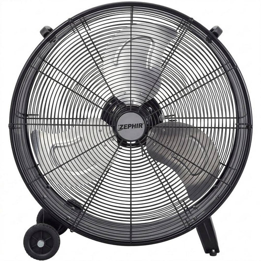 Zdm60cm ventilatore industriale in metallo 3 velocità 180w nero