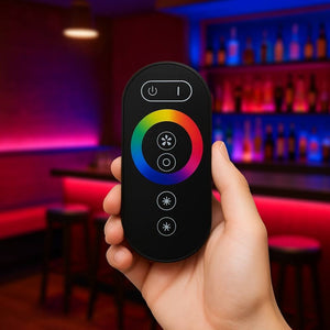Optonica telecomando mini touch wireless per strisce led rgb *** colore nero, confezione 1