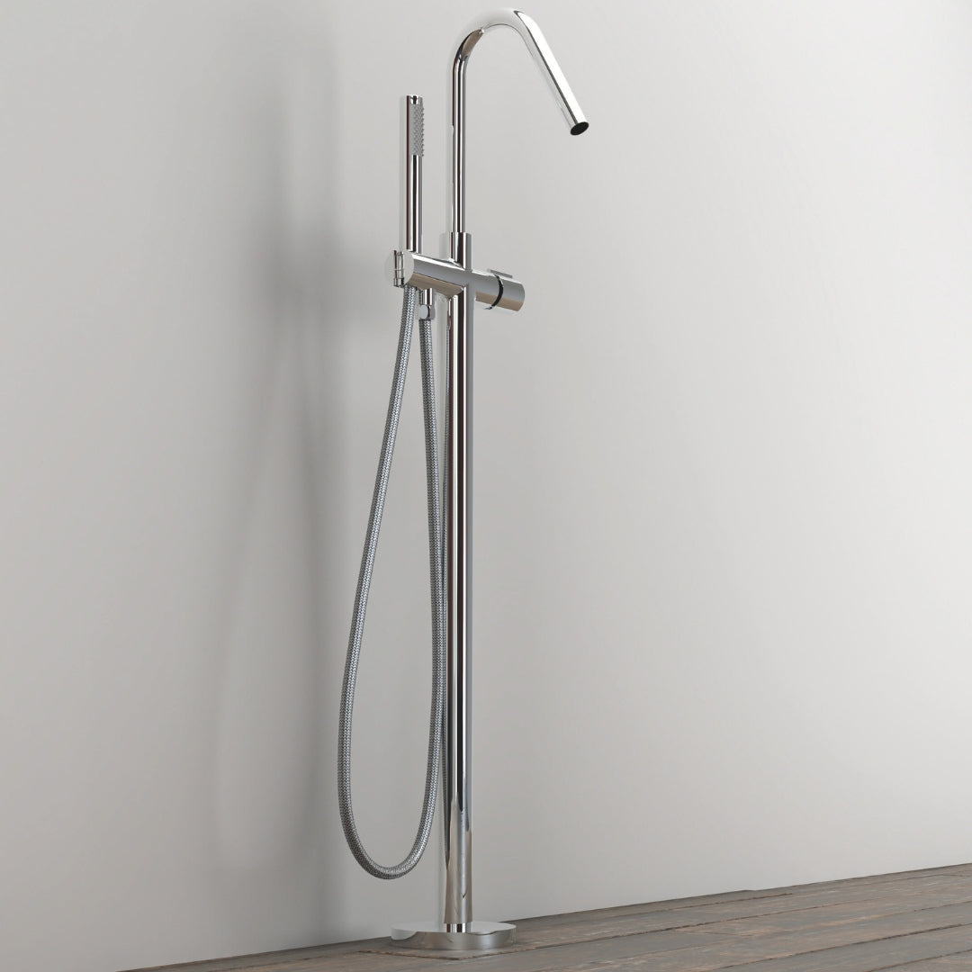 Gruppo vasca rubinetto incasso pavimento vasche free standing ottone 002