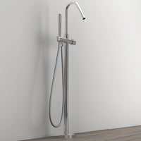 Gruppo vasca rubinetto incasso pavimento vasche free standing ottone 002