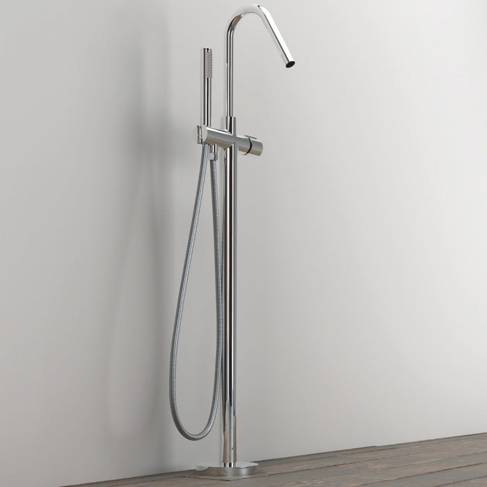 Gruppo vasca rubinetto incasso pavimento vasche free standing ottone 002