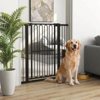 Cancelletto per Cani, 76-104 cm, Nero