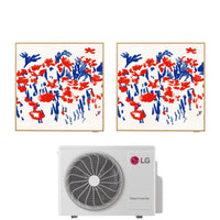 Condizionatore LG Dual Split Inverter serie ARTCOOL GALLERY PHOTO 9+9 con MU2R15 R-32 Wi-Fi integrato 9000+9000