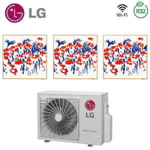 Condizionatore LG Trial Split Inverter serie ARTCOOL GALLERY PHOTO 9+9+9 con MU3R19 R-32 Wi-Fi Integrato 9000+9000+9000