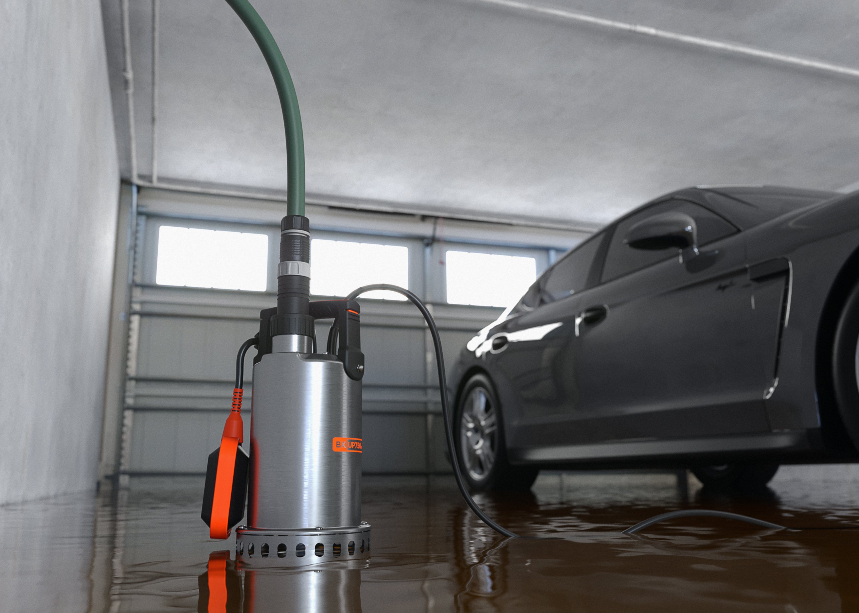 Pompa Immersione per Acque Chiare Black+Decker BXUP750XCE  (750 W, Portata  max. 11000 l/h, Prevalenza massima 8.5 m)