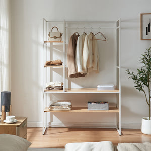 Organizzatore Guardaroba Horgau 180 x 120 x 40 cm - Effetto Rovere / Bianco [en.casa]