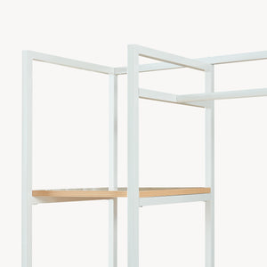 Organizzatore Guardaroba Horgau 180 x 120 x 40 cm - Effetto Rovere / Bianco [en.casa]