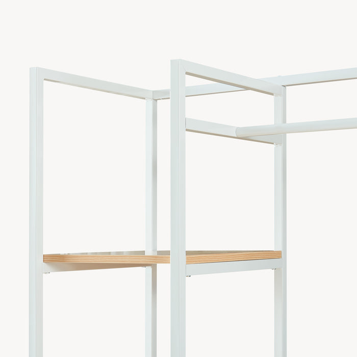 Organizzatore Guardaroba Horgau 180 x 120 x 40 cm - Effetto Rovere / Bianco [en.casa]