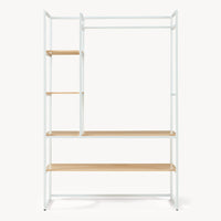 Organizzatore Guardaroba Horgau 180 x 120 x 40 cm - Effetto Rovere / Bianco [en.casa]