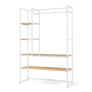 Organizzatore Guardaroba Horgau 180 x 120 x 40 cm - Effetto Rovere / Bianco [en.casa]