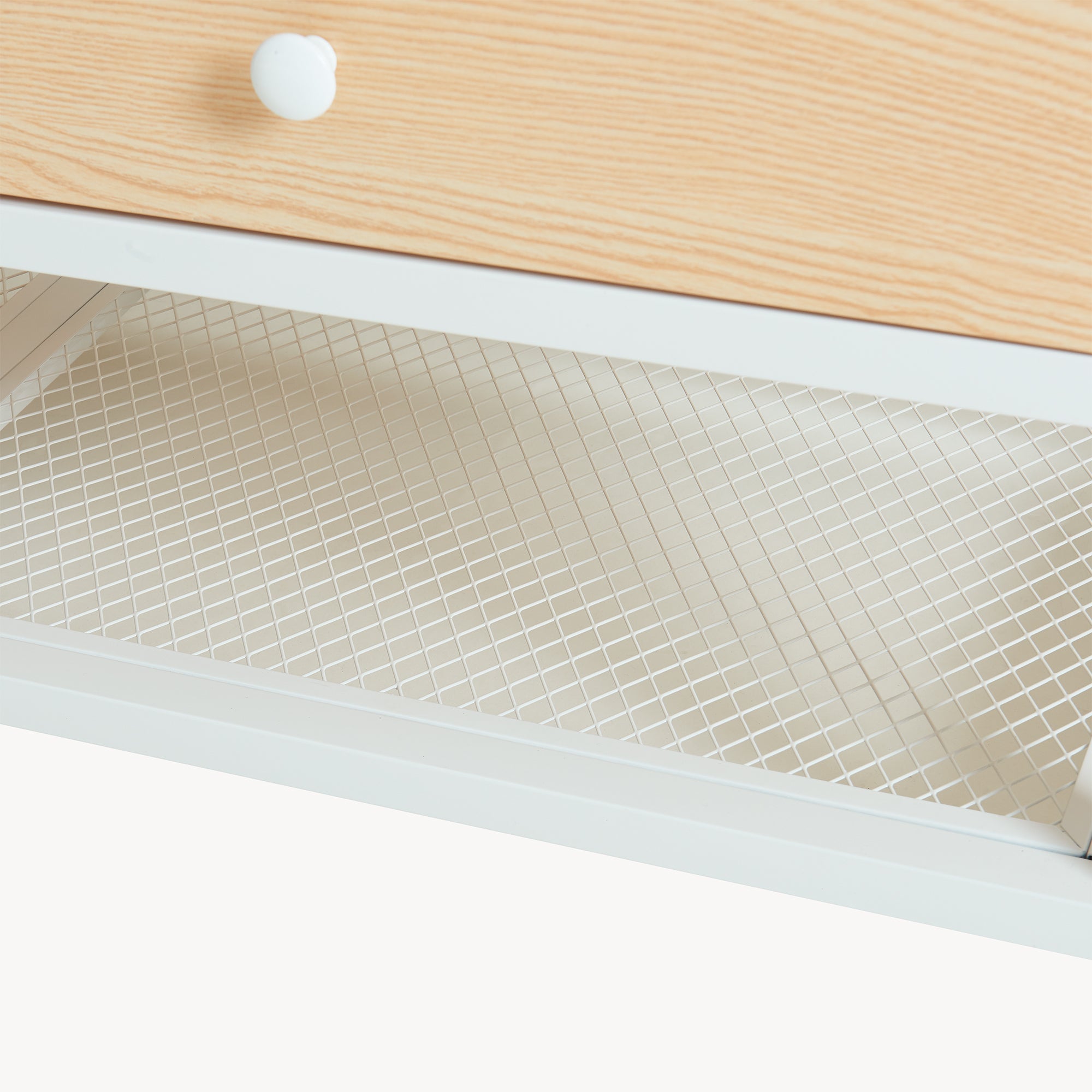 Armadio Aperto Isen per Guardaroba 180 x 120 x 40 cm - Effetto Rovere / Bianco [en.casa]