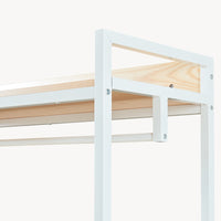 Armadio Aperto Isen per Guardaroba 180 x 120 x 40 cm - Effetto Rovere / Bianco [en.casa]