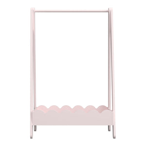 Stand Appendiabiti Vestnes a Forma di Capanna per Cameretta 99 x 66 x 38 cm - Rosa [en.casa]