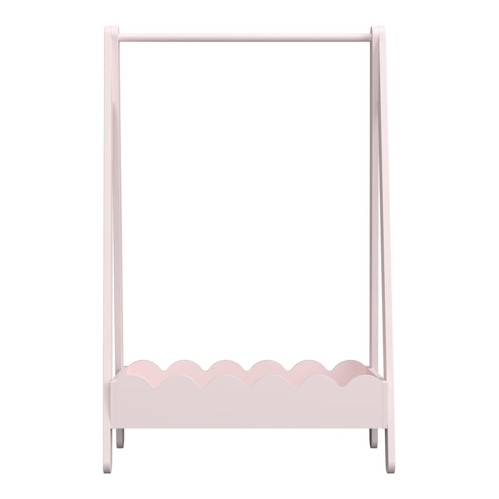 Stand Appendiabiti Vestnes a Forma di Capanna per Cameretta 99 x 66 x 38 cm - Rosa [en.casa]