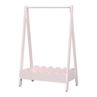 Stand Appendiabiti Vestnes a Forma di Capanna per Cameretta 99 x 66 x 38 cm - Rosa [en.casa]