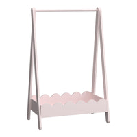 Stand Appendiabiti Vestnes a Forma di Capanna per Cameretta 99 x 66 x 38 cm - Rosa [en.casa]