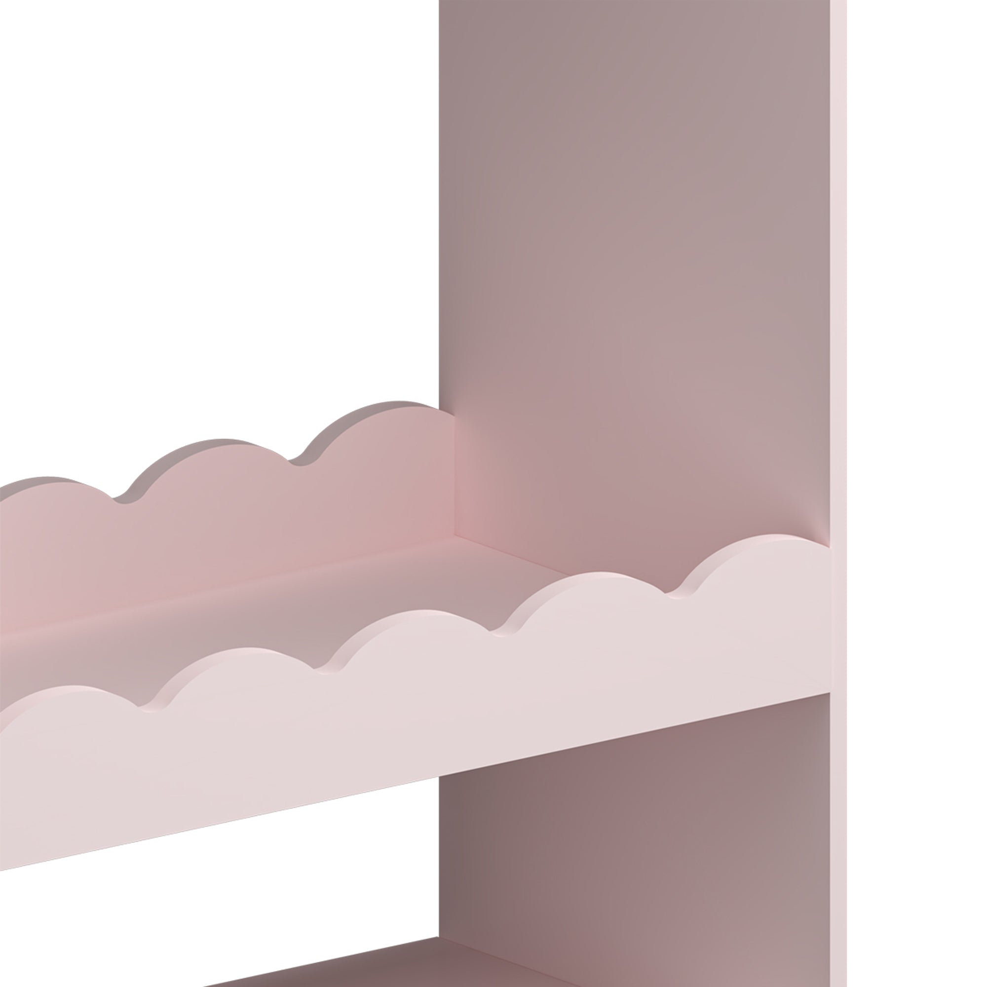 Guardaroba Vestnes per Cameretta con Specchio 115 x 63 x 38 cm - Rosa [en.casa]