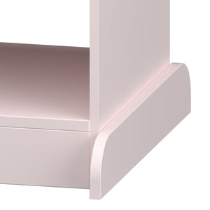 Guardaroba Vestnes per Cameretta con Specchio 115 x 63 x 38 cm - Rosa [en.casa]