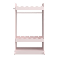 Guardaroba Vestnes per Cameretta con Specchio 115 x 63 x 38 cm - Rosa [en.casa]