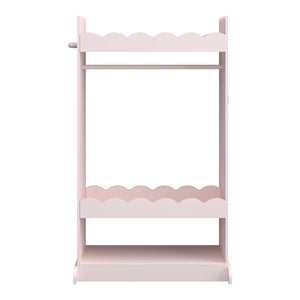Guardaroba Vestnes per Cameretta con Specchio 115 x 63 x 38 cm - Rosa [en.casa]