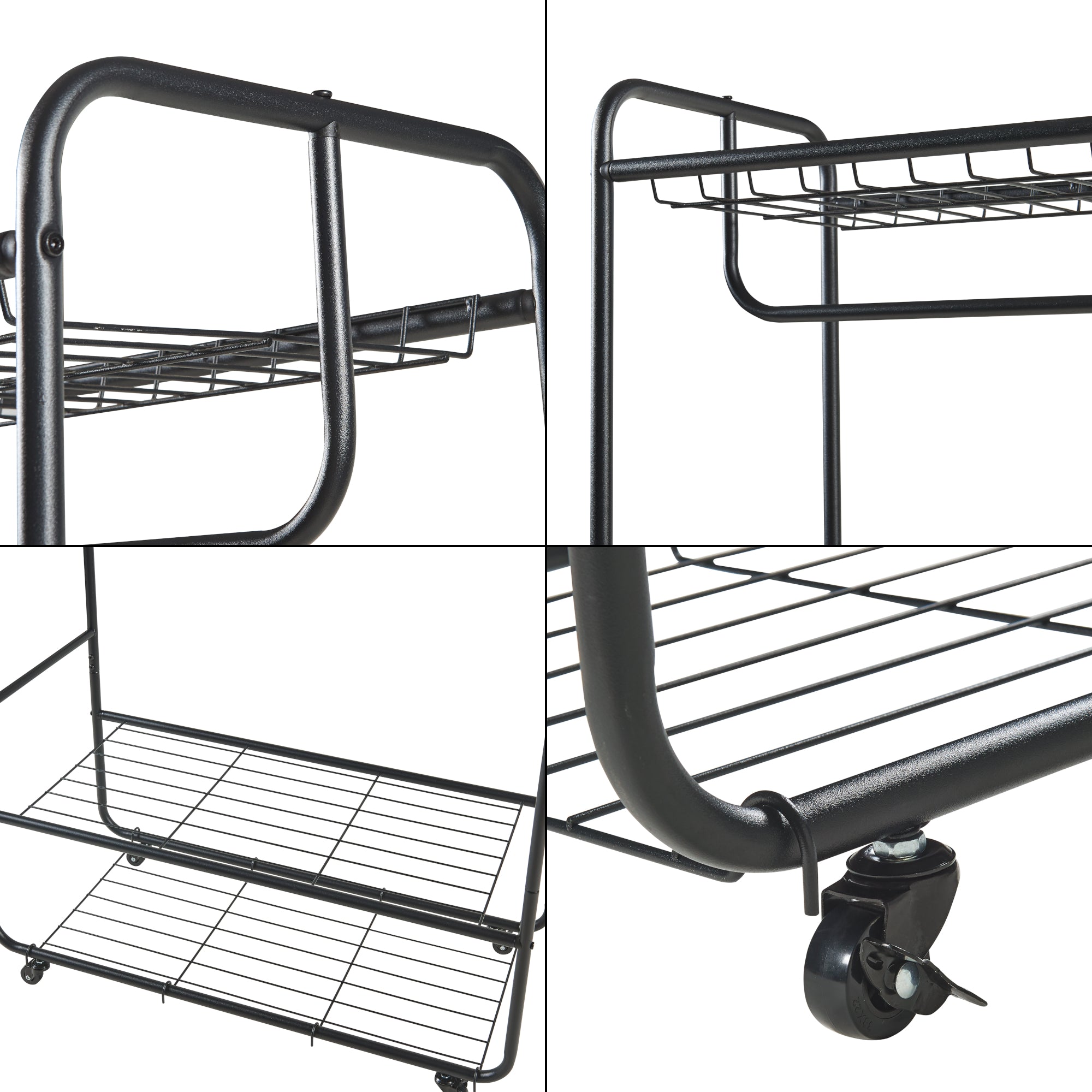 Stand Appendiabiti Vestvågøy in Acciaio - Nero [en.casa]