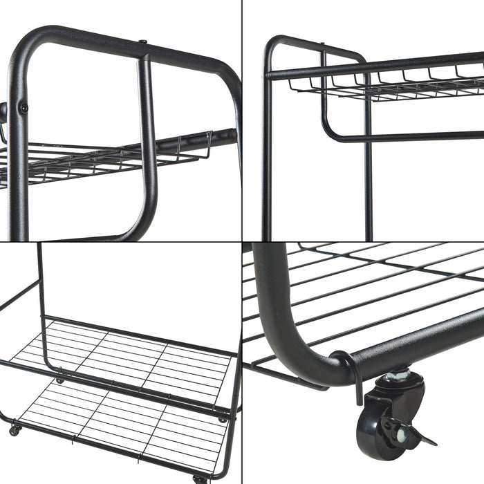 Stand Appendiabiti Vestvågøy in Acciaio - Nero [en.casa]