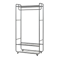 Stand Appendiabiti Vestvågøy in Acciaio - Nero [en.casa]