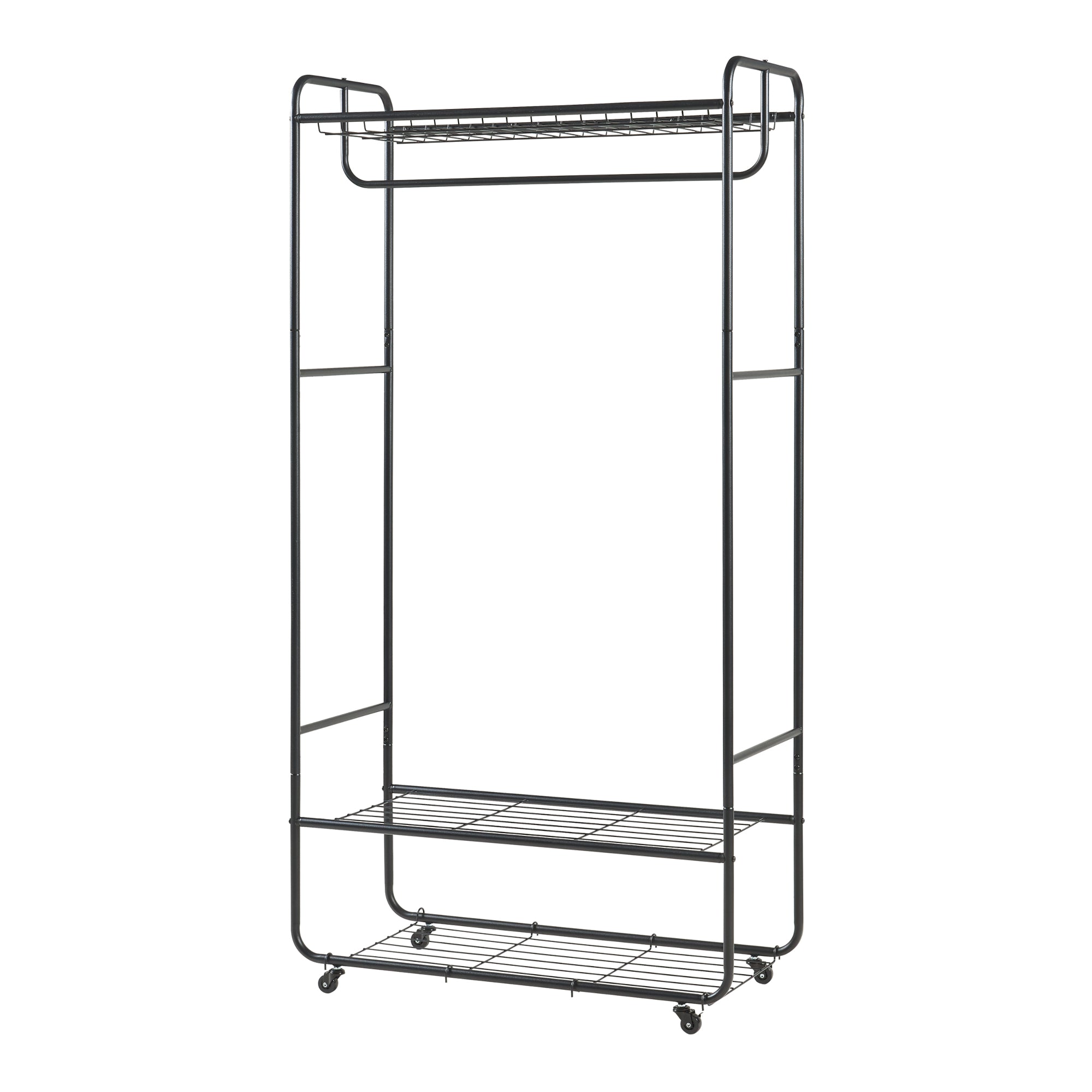 Stand Appendiabiti Vestvågøy in Acciaio - Nero [en.casa]