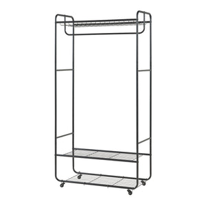 Stand Appendiabiti Vestvågøy in Acciaio - Nero [en.casa]