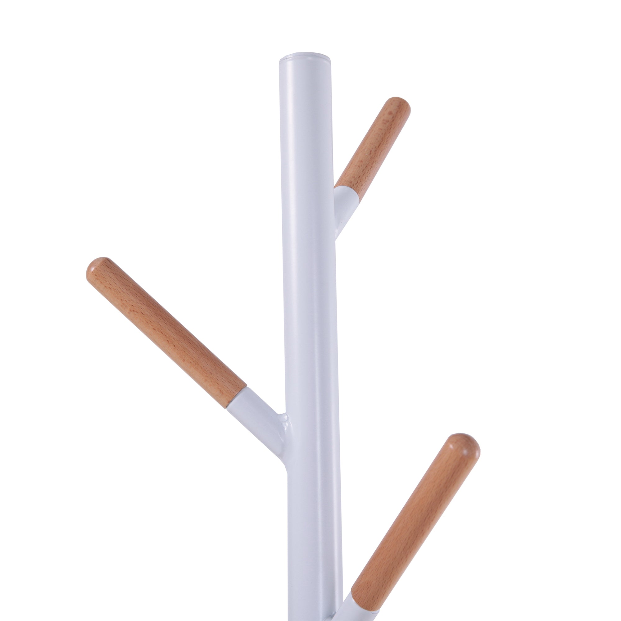 Appendiabiti da Terra Nacka Design Albero Altezza 172 cm Bianco [en.casa]