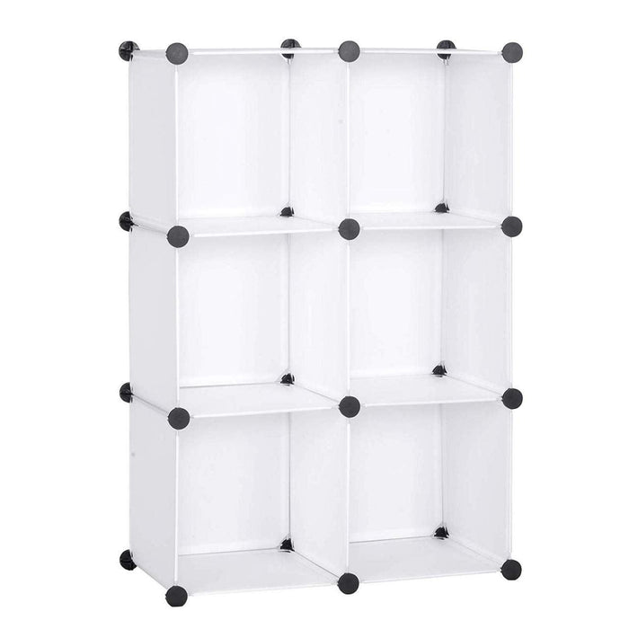 Armadio fai da te con anta in plastica 6 ante bianco 19_0000378