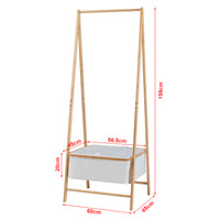 Stand Appendiabiti Iitti in Bambù 159 x 60 x 45 cm [en.casa]
