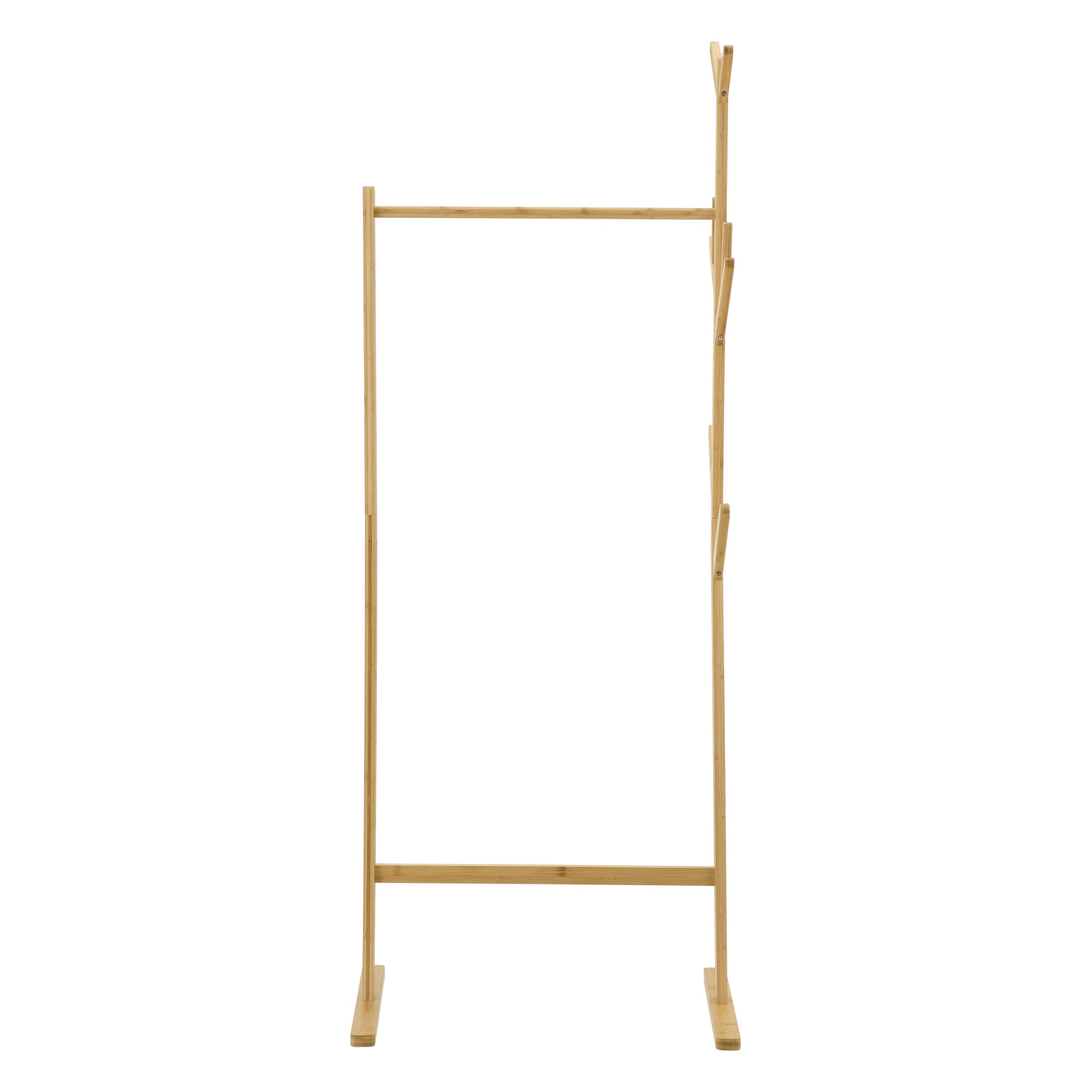 Stand Appendiabiti Nordreisa con Barra e Bracci - bambù [en.casa]