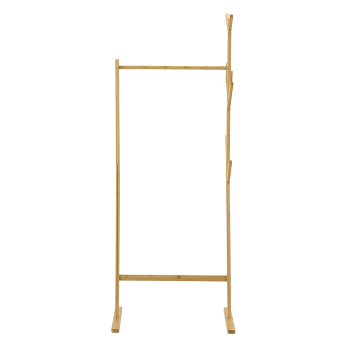 Stand Appendiabiti Nordreisa con Barra e Bracci - bambù [en.casa]