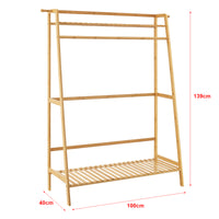 Stand Appendiabiti 'Föglö' Organizzatore Guardaroba in bambù [en.casa]