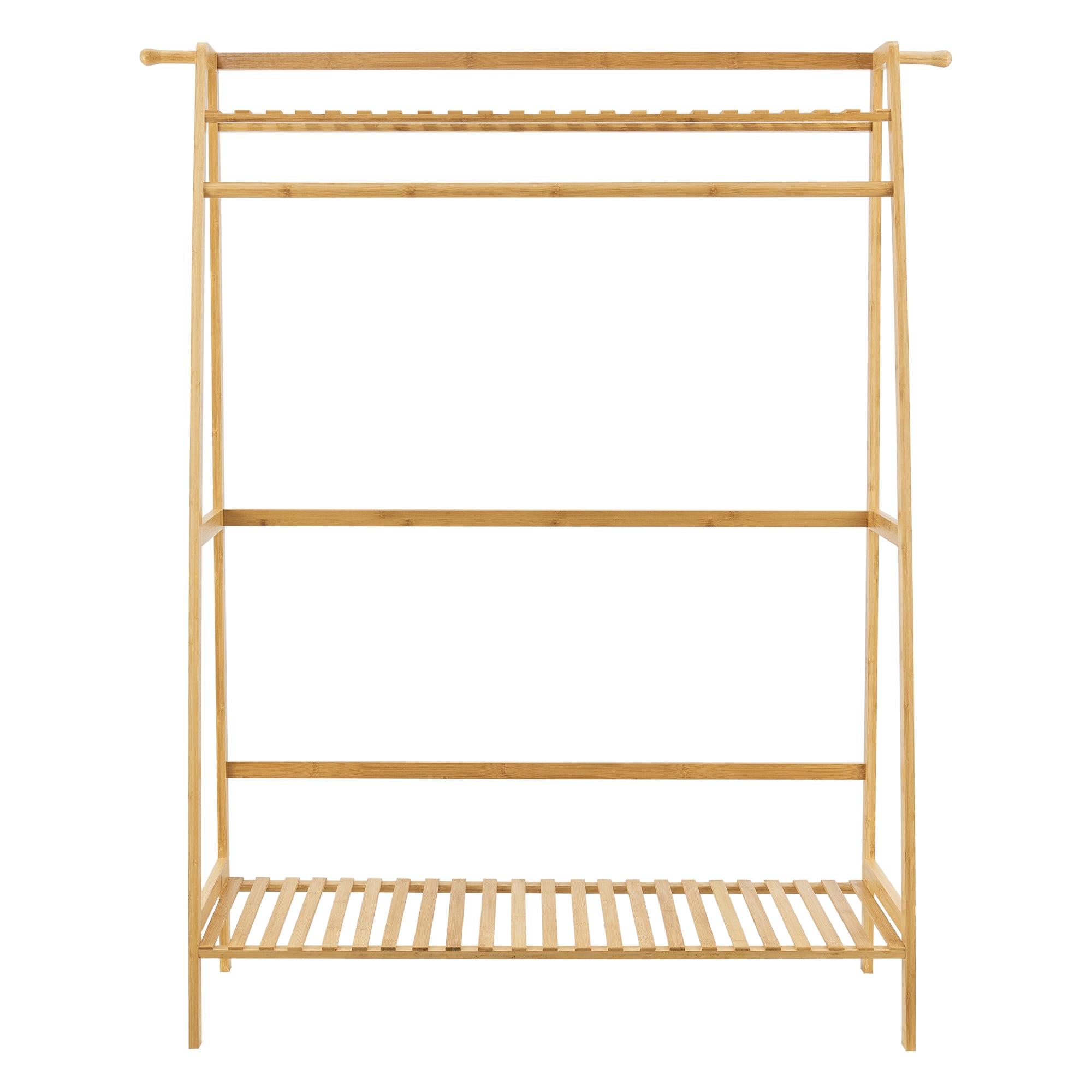 Stand Appendiabiti 'Föglö' Organizzatore Guardaroba in bambù [en.casa]