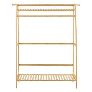 Stand Appendiabiti 'Föglö' Organizzatore Guardaroba in bambù [en.casa]