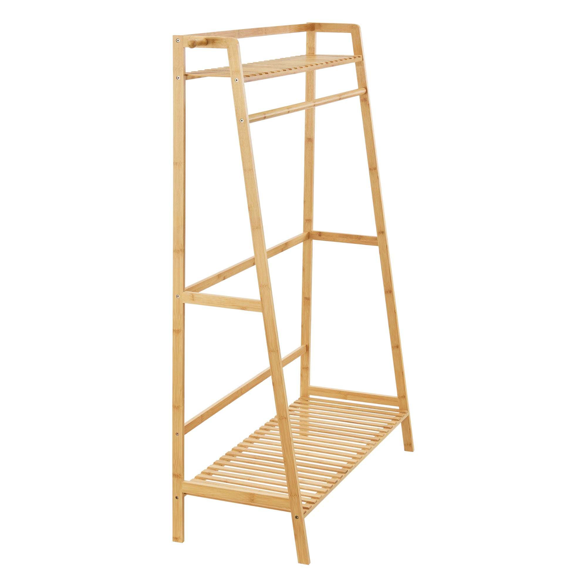 Stand Appendiabiti 'Föglö' Organizzatore Guardaroba in bambù [en.casa]