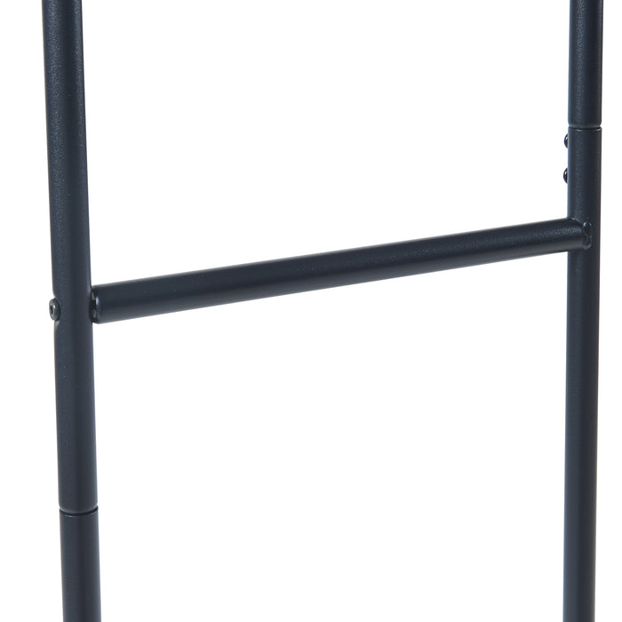 Stand Appendiabiti da Terra Sandviken in Acciaio - Nero [en.casa]