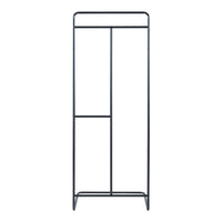 Stand Appendiabiti da Terra Sandviken in Acciaio - Nero [en.casa]