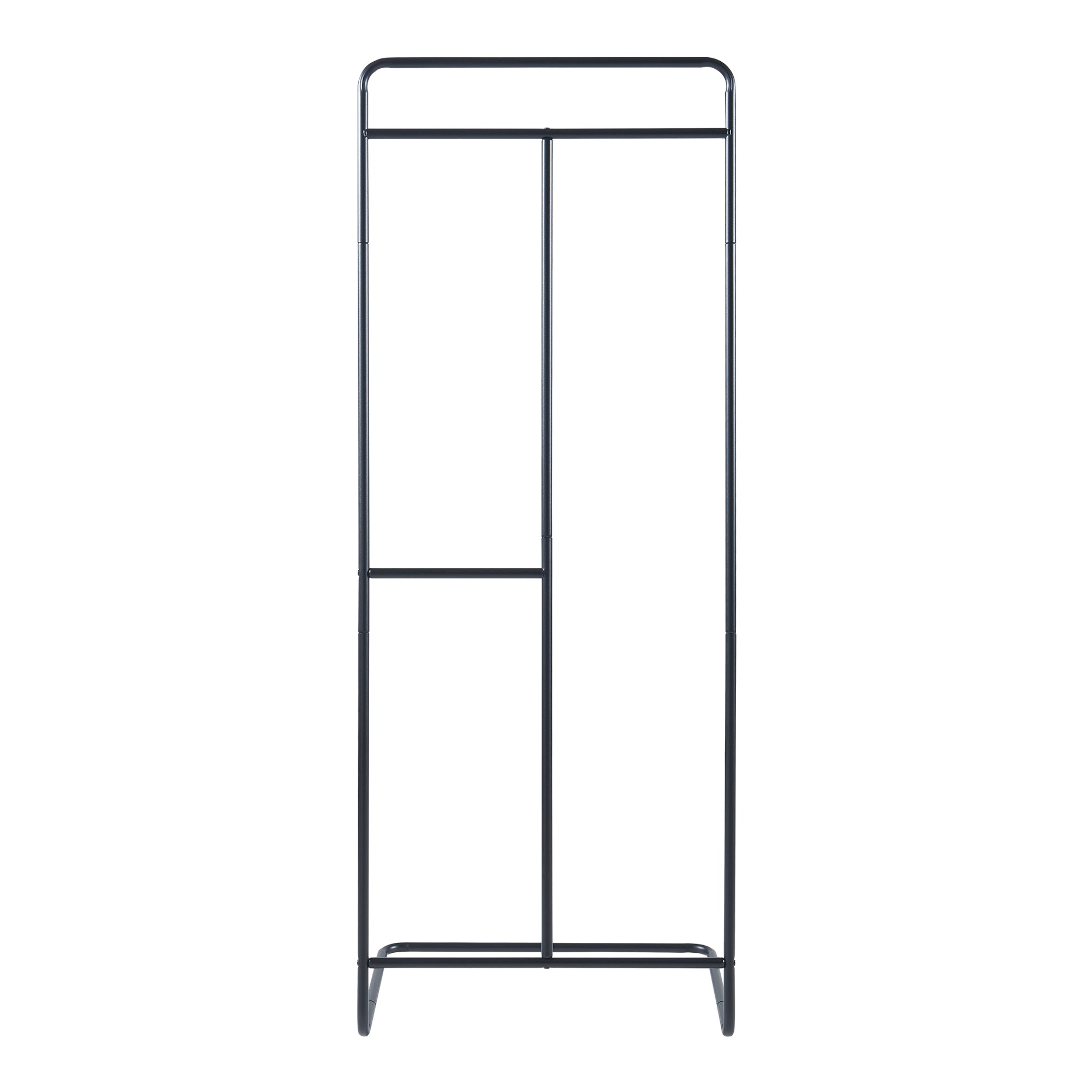 Stand Appendiabiti da Terra Sandviken in Acciaio - Nero [en.casa]
