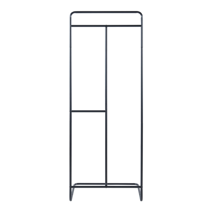 Stand Appendiabiti da Terra Sandviken in Acciaio - Nero [en.casa]