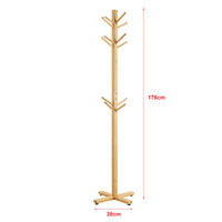 Stand Appendiabiti 'Jämsä' con 12 Bracci - Porta Abiti da Terra per Ingresso - Struttura in bambù [en.casa]