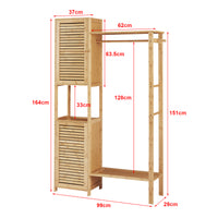 Stand Appendiabiti Oldsum Bambù 164 x 99 x 29 cm [en.casa]