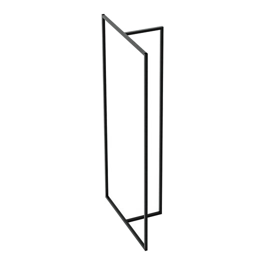Stand Appendiabiti Hurdal Telaio a T 160 x 80 x 32 cm Acciaio Nero [en.casa]
