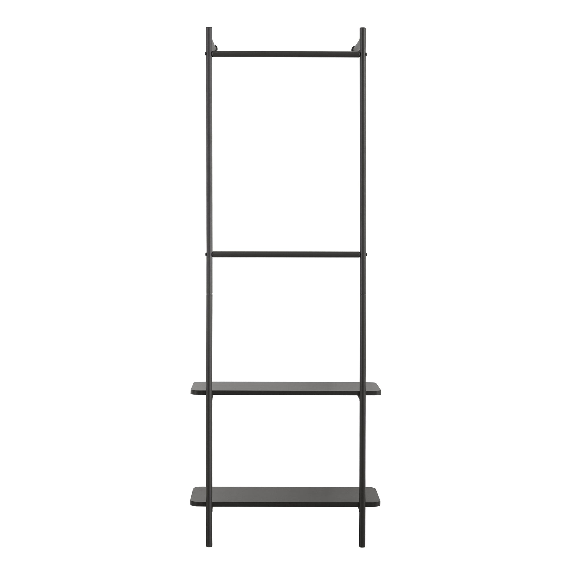 Stand Appendiabiti da Parete Bremanger 162 x 60 x 26 cm Nero [en.casa]